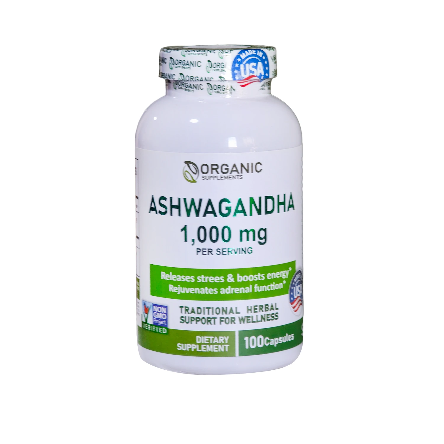 ASHWAGANHA 1,000mg X 100 CAPSULAS