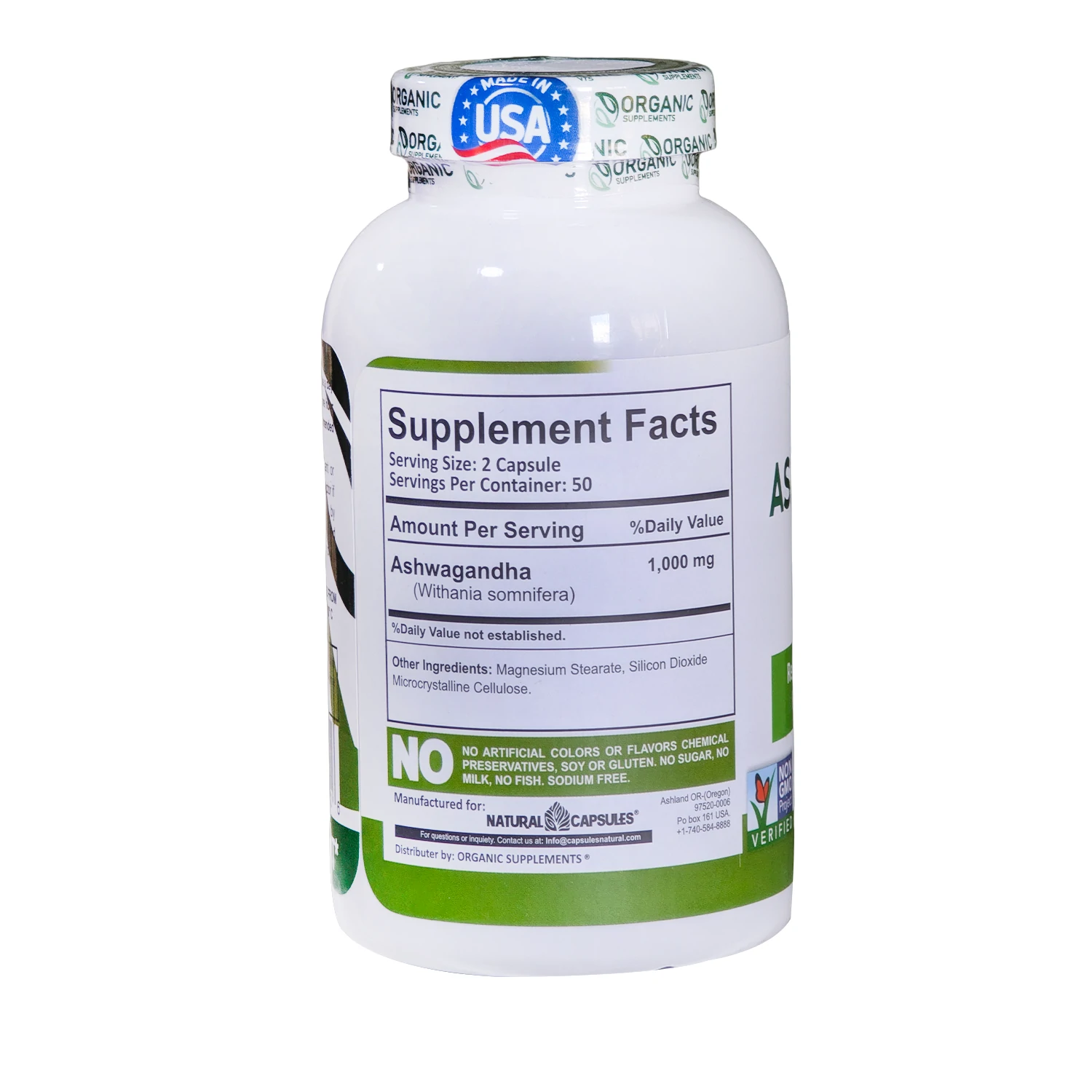 ASHWAGANHA 1,000mg X 100 CAPSULAS - Image 2