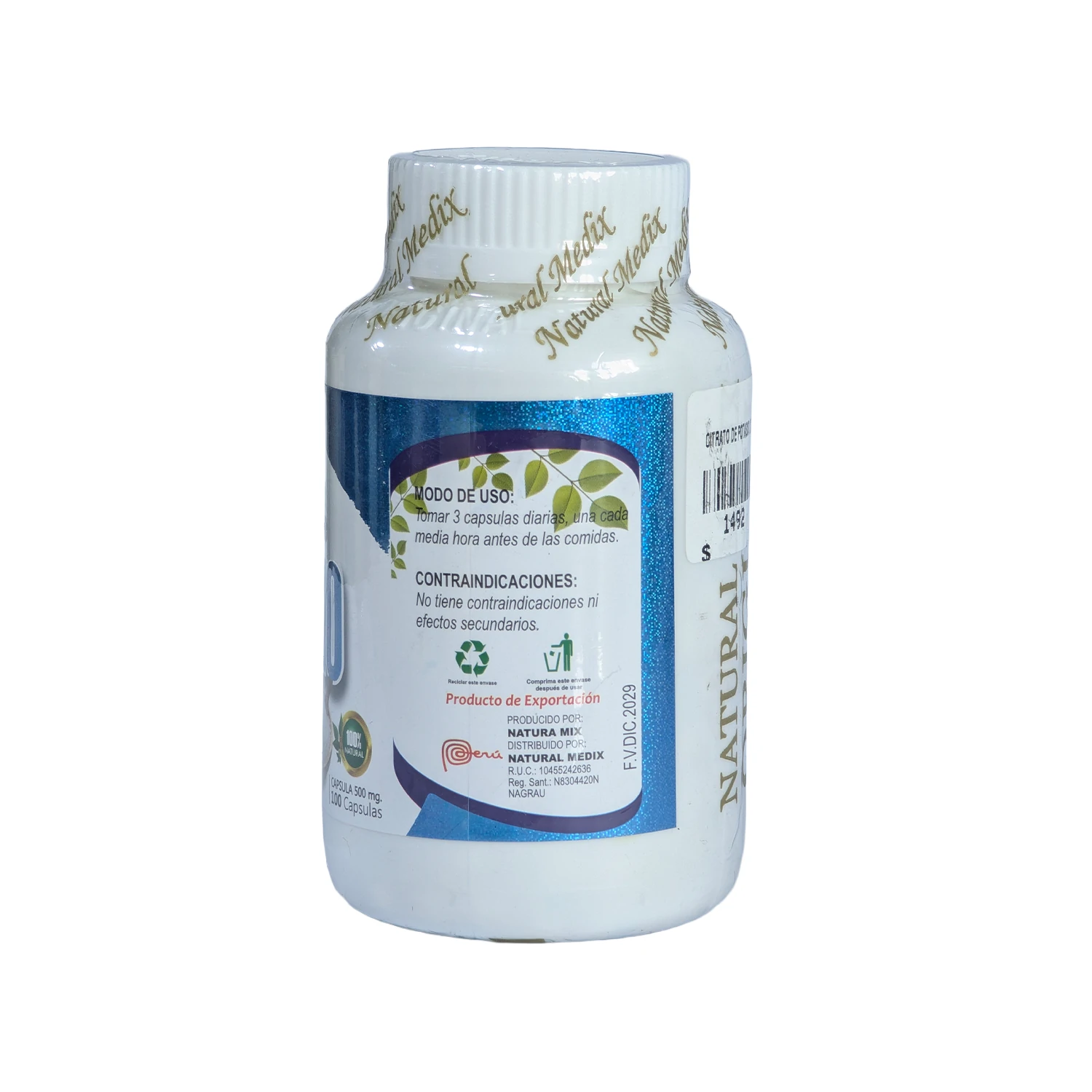 CITRATO DE POTACIO X 100 CAPSULAS - Image 2