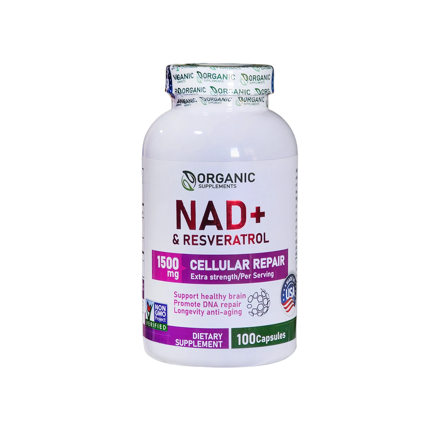 NAT + RESVERATROL 1500MG X 100 CAPSULAS ORGANIC
